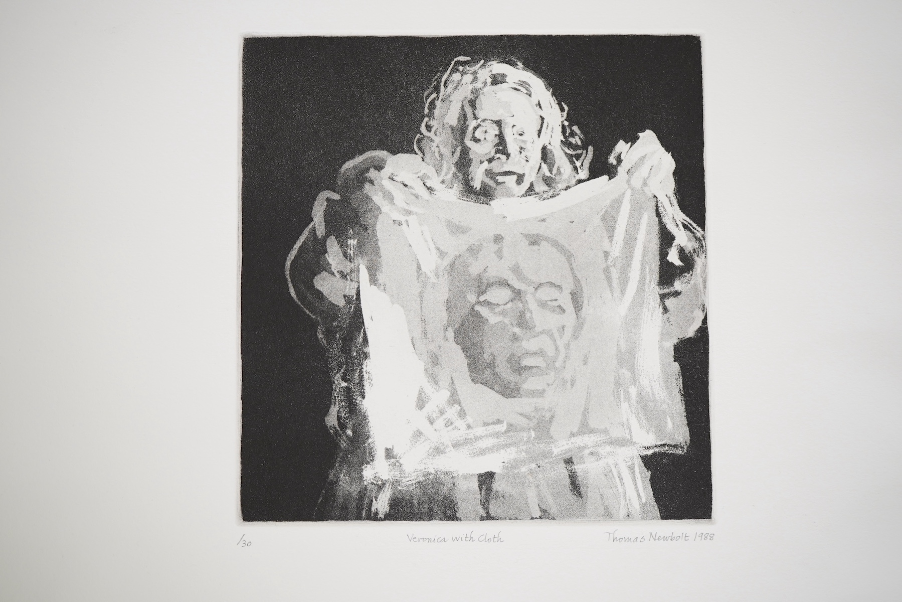 Thomas Newbolt, b. 1951, 'Veronica with Cloth'